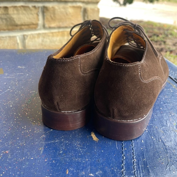 Men\'s Size 10.5M Land\'s End Classic Brown Suede Derby Shoes main image 15